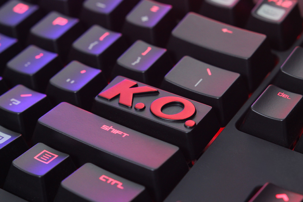 The King of Fighters KO enter keycap K.O. keycap