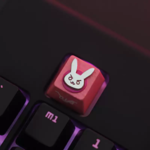 red-dva-keycap​-dva-bunny-logo-keycap