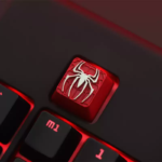 red spiderman keycap spiderman logo keycap